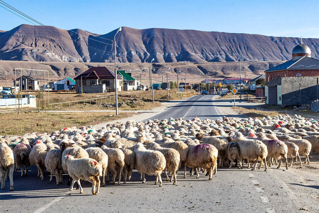Село Хунзах в Дагестане